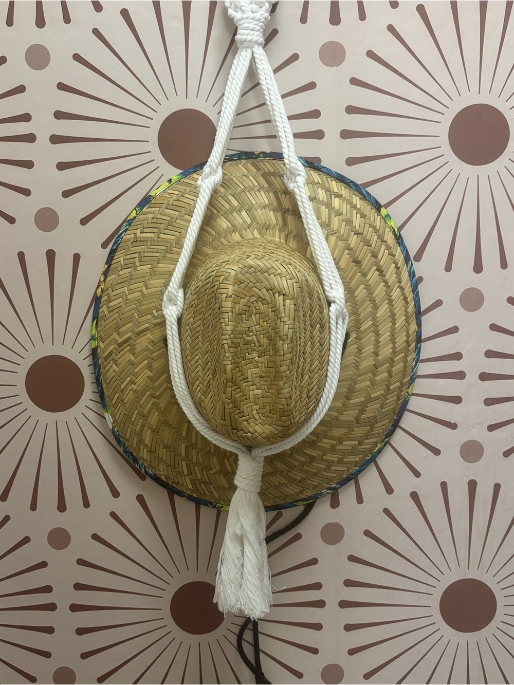 Macramé Hat Holder (Handmade, Hat not included)